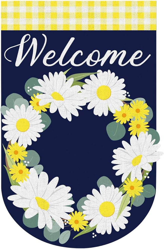 Daisy Wreath House Flag