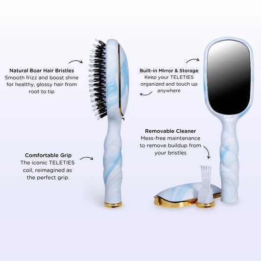 Boar Bristle Hair Brush, Tide & True