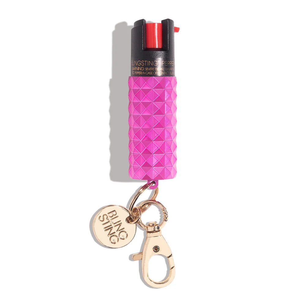 Pepper Spray by Blingsting Studded Pink