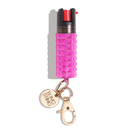 Pepper Spray by Blingsting Studded Pink