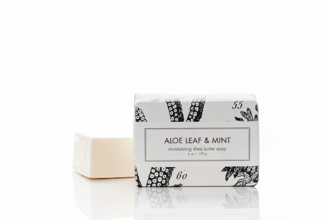 Shea Butter Soap, Aloe Leaf & Mint