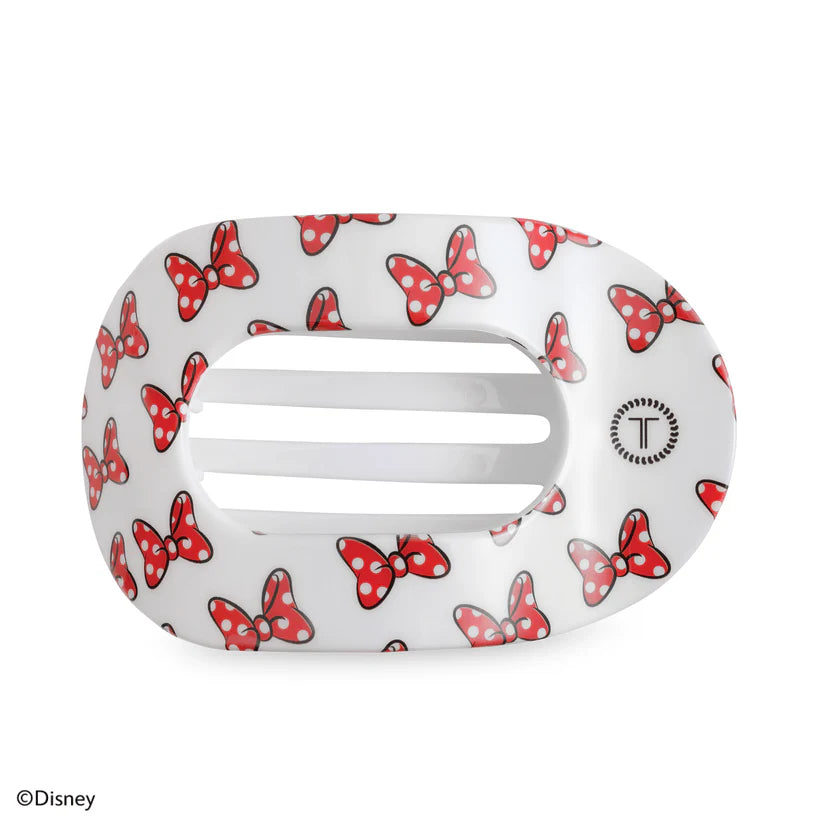 Minnie Mouse Loves Her Bows! Flat Round Hair Clip Large