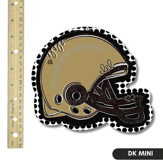 Door Hanger Attachment, Black And Gold FB Helmet Mini