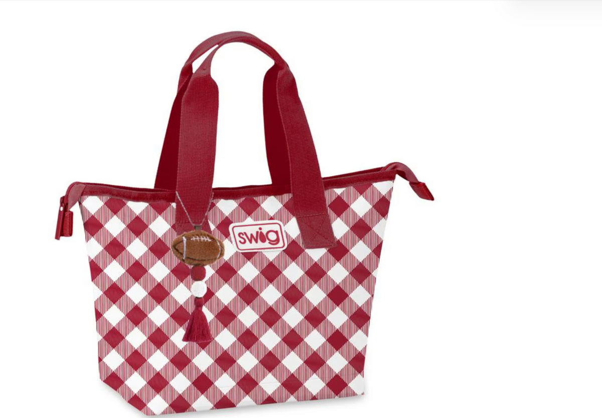 Gameday Gingham Crimson Lunchi Lunch Bag