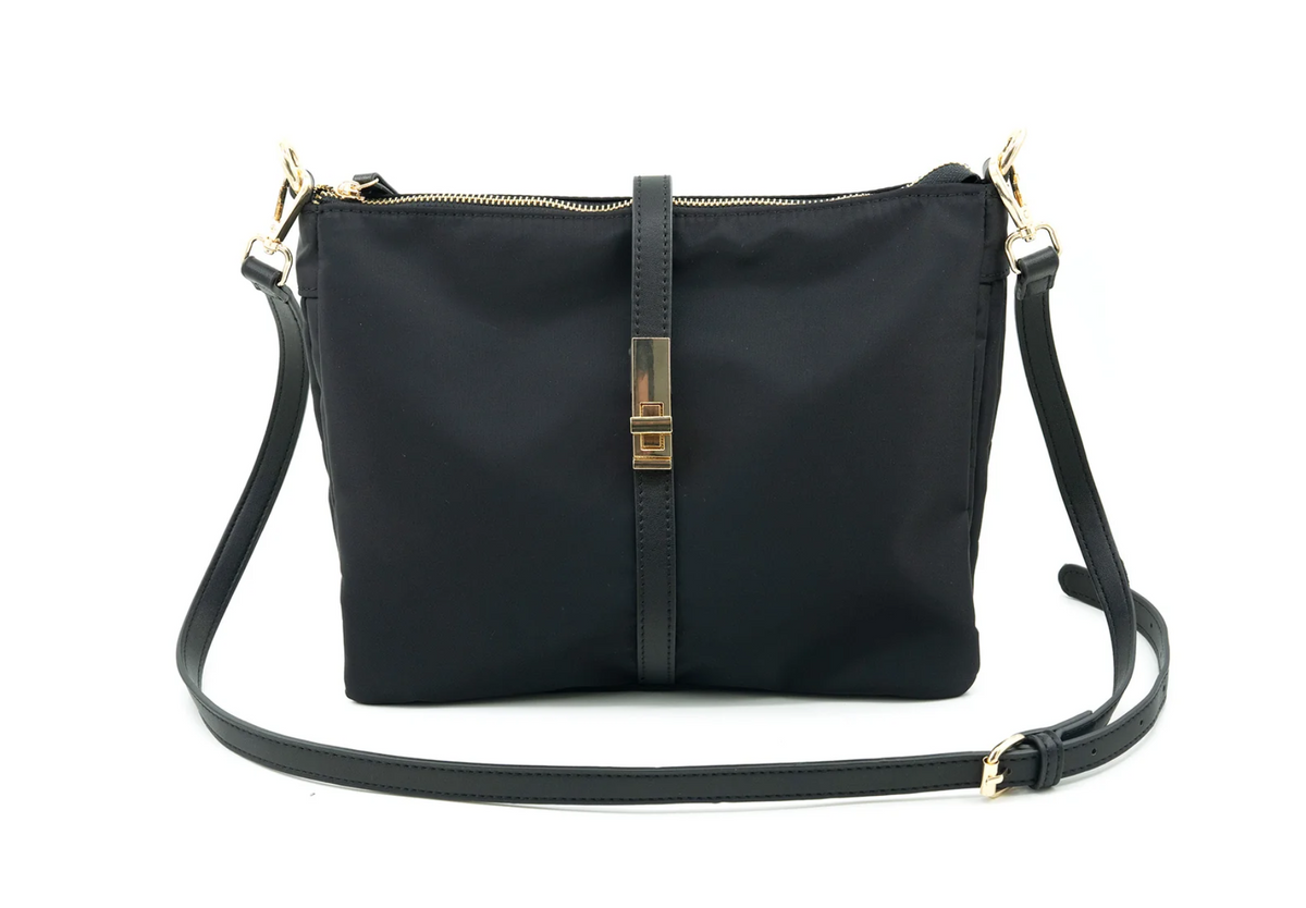 Rose Nylon Bag, Black