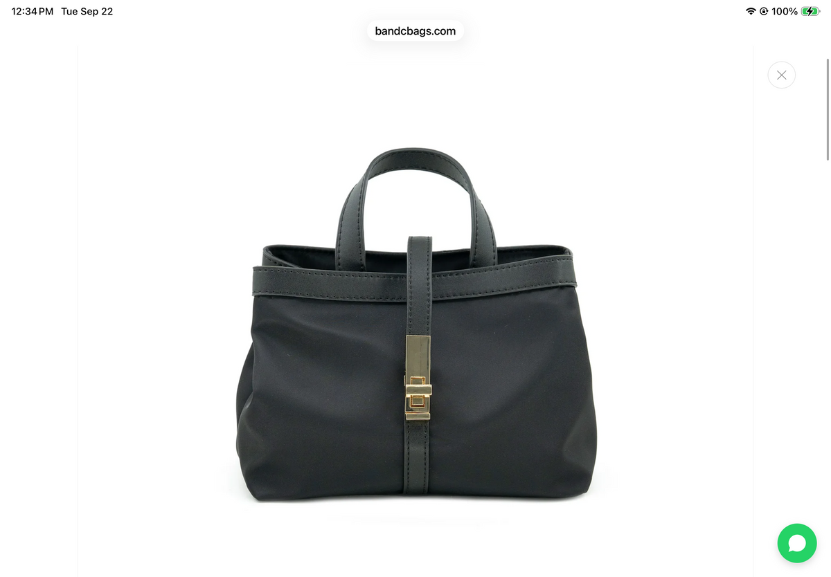 Karim Nylon Bag, Black