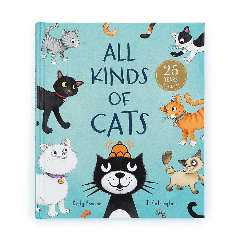 Book, All Kinds of Cats jellycat