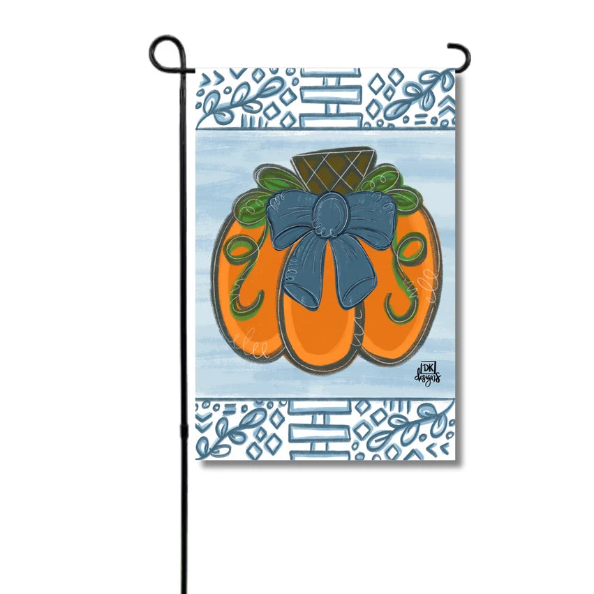 Garden Glam, Blue Chinoiserie Pumpkin