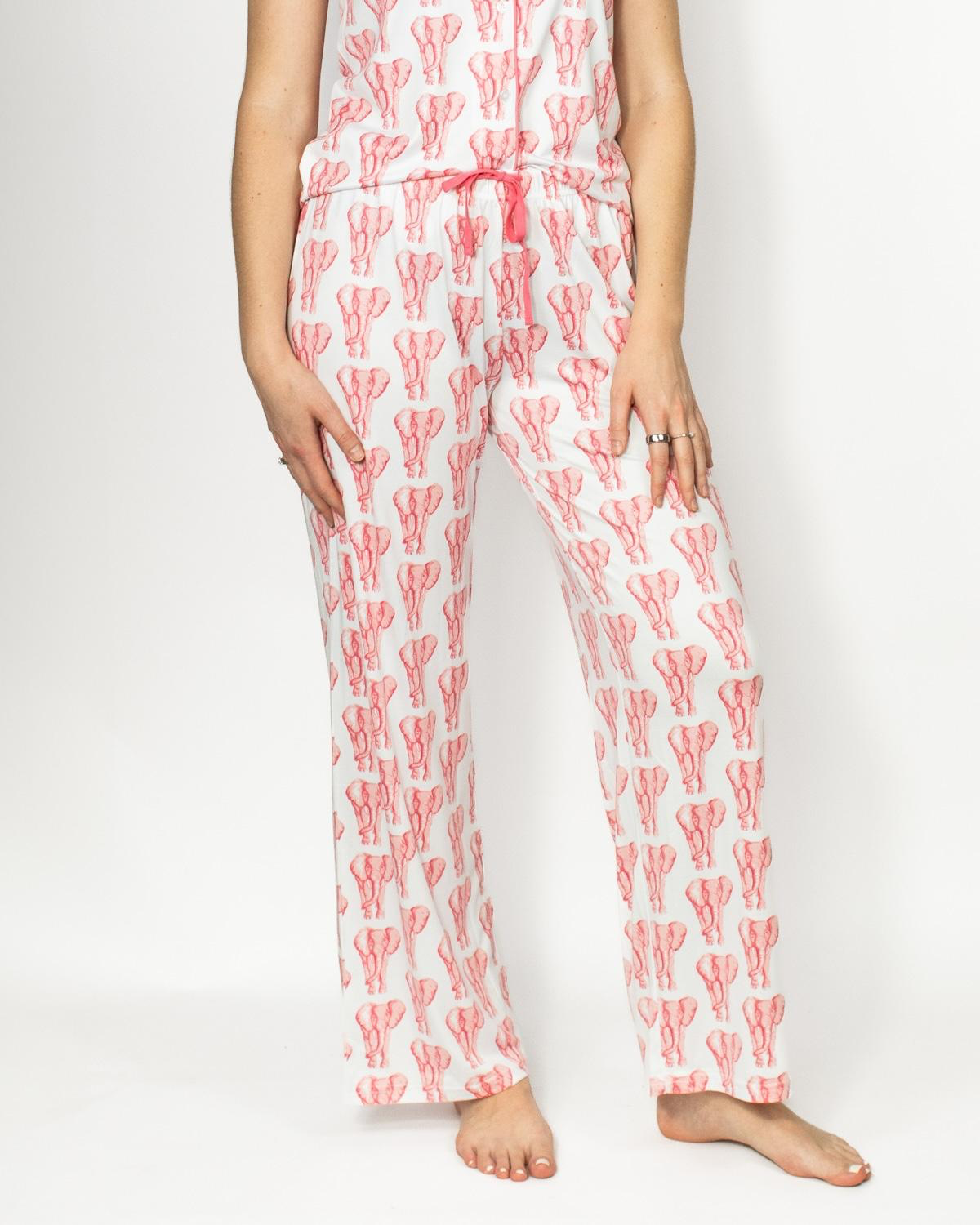 Elephant Stomp PJ Pants Set, Small