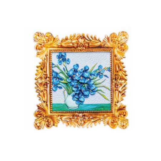 3D Wall Frame - Blue Iris