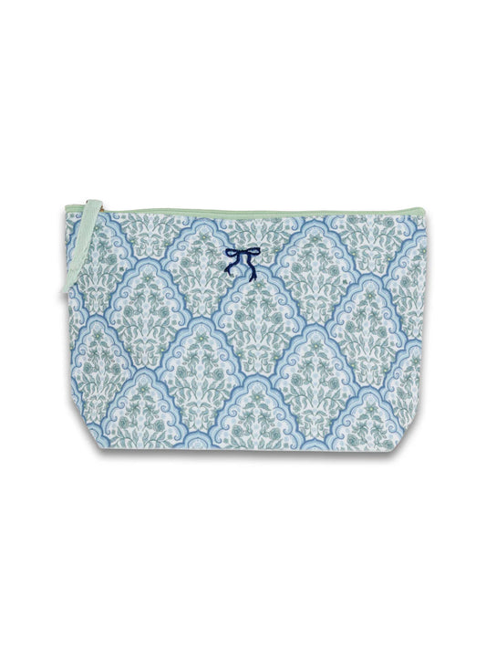 Zipper Pouch, Scallop Flower