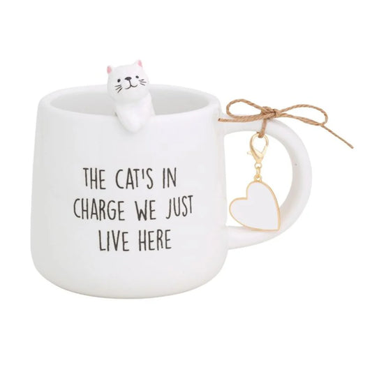 Cat In Charge Figure Mug