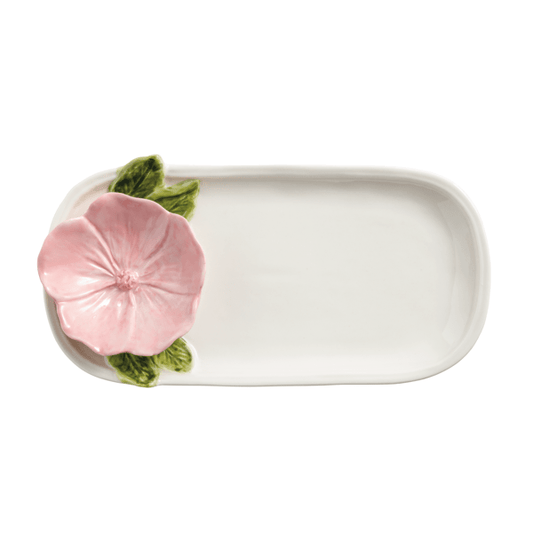 Pink Flower Everything Plate