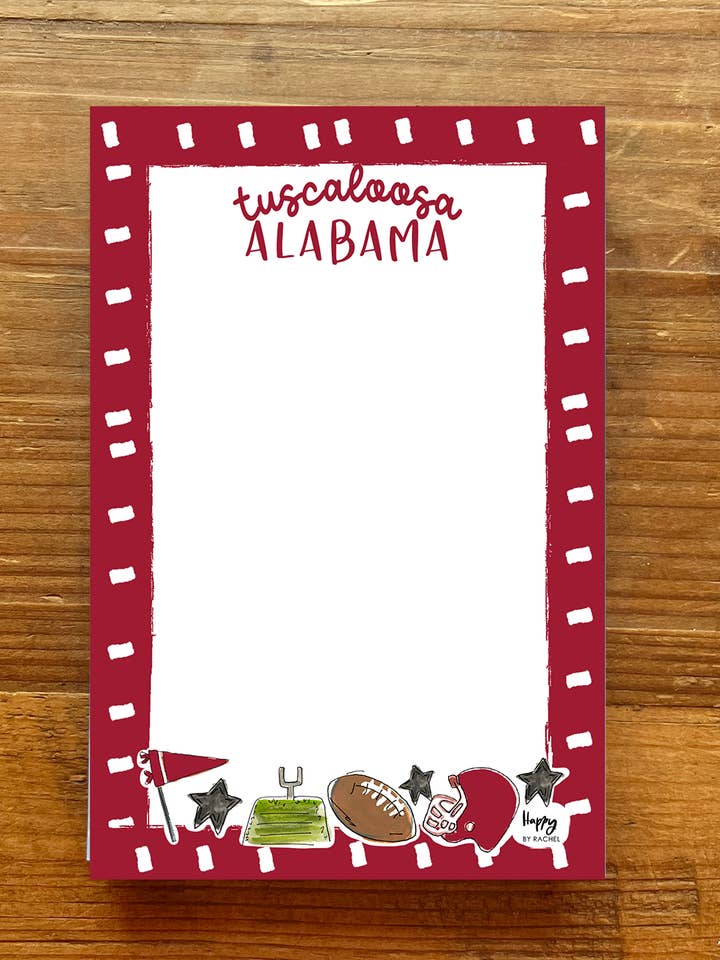 4x6 Tuscaloosa Game Day Notepad