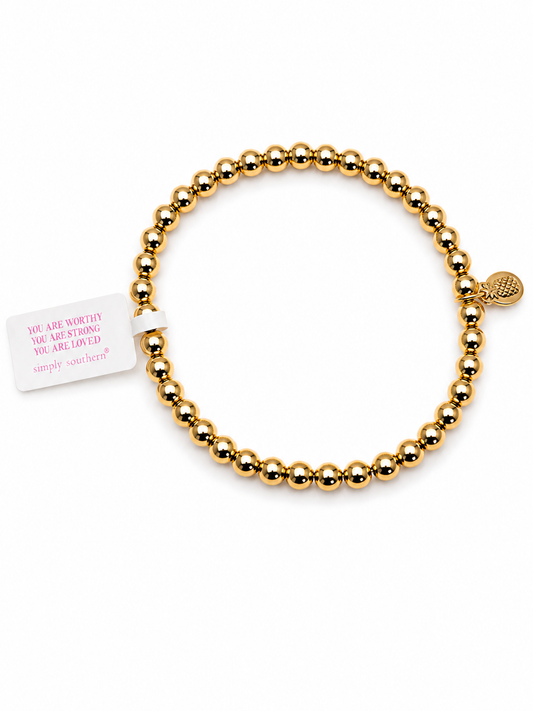 Gold Beaded Bracelet