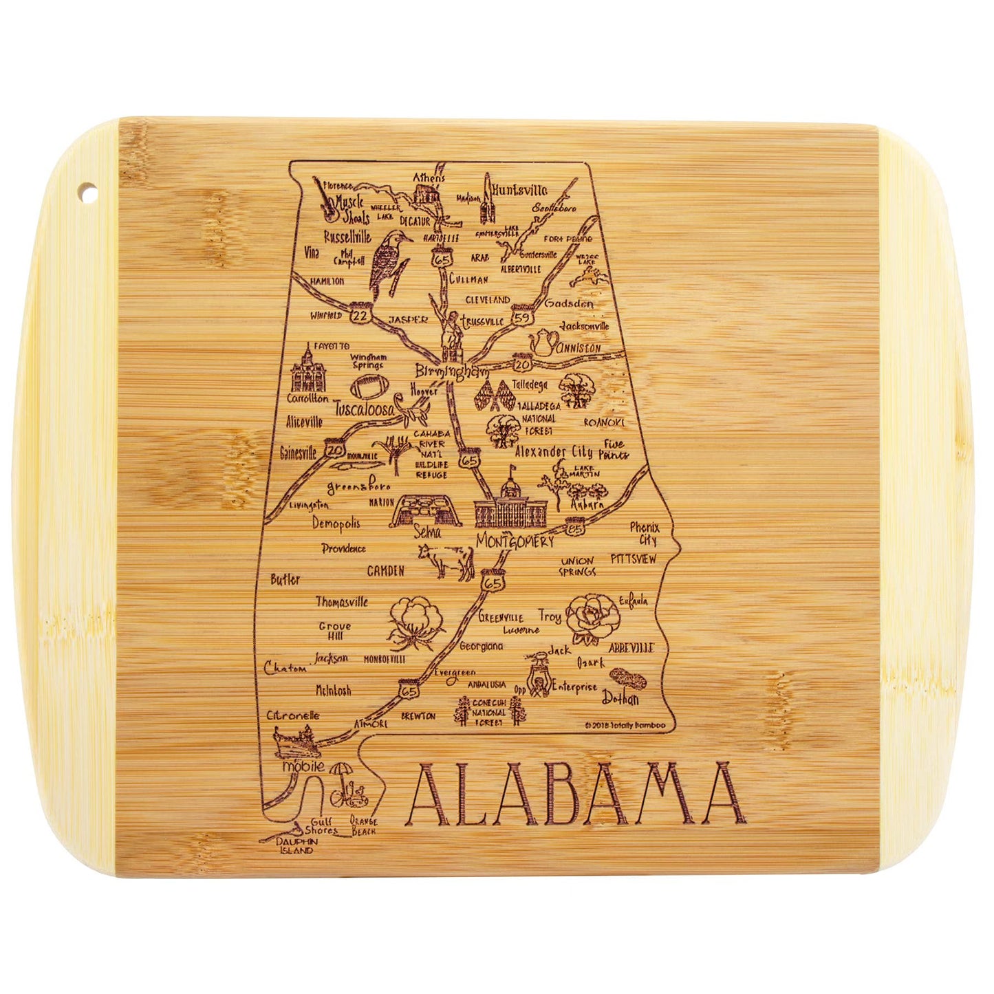 Slice of Life Alabama Cutting Board