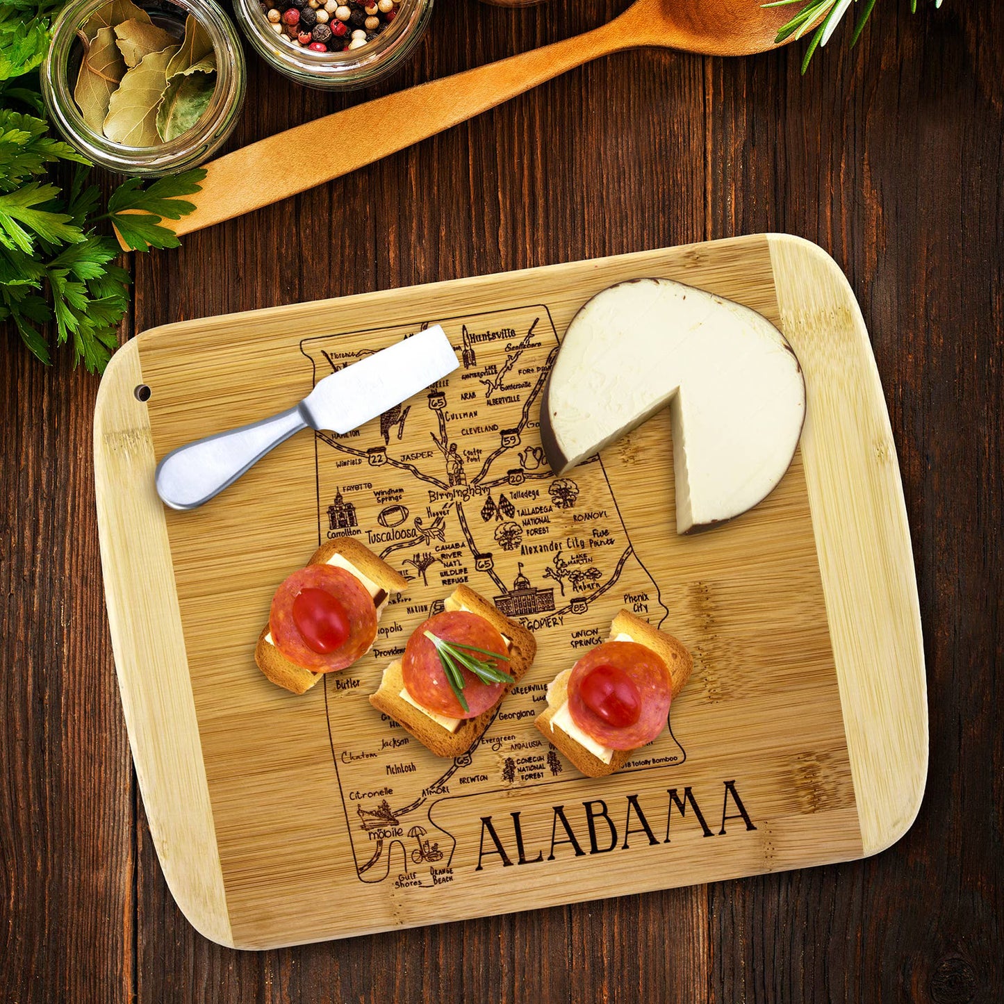 Slice of Life Alabama Cutting Board