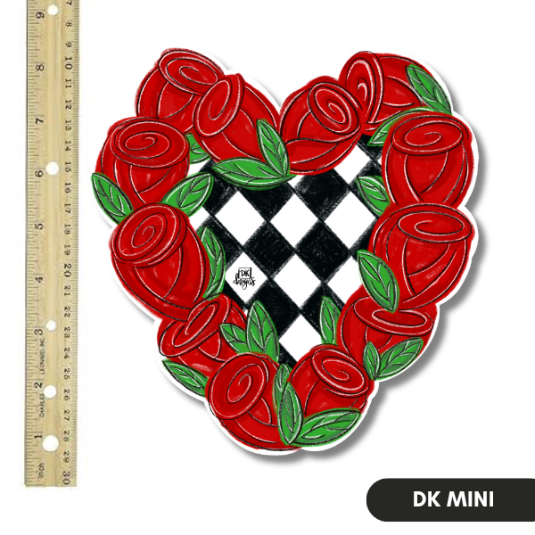 Door Hanger Attachment, Rose Heart Mini