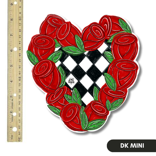 Door Hanger Attachment, Rose Heart Mini