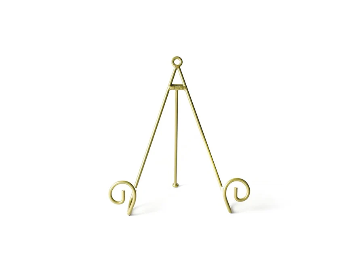 Plate Stand Medium Swirl Gold
