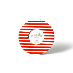 Mini Round Frame Red stripe