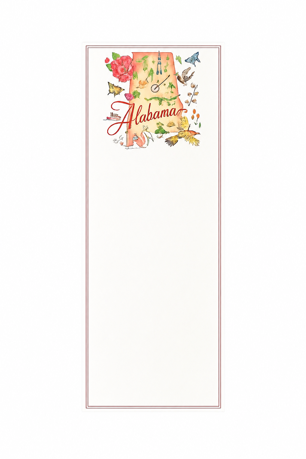 Luxe Skinny Pad-Alabama Handpainted Icons