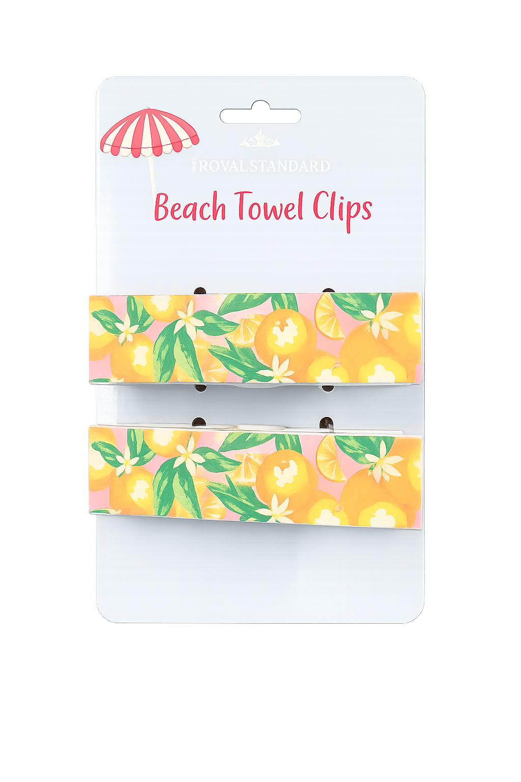 Orange Grove Beach Towel Clip Set
