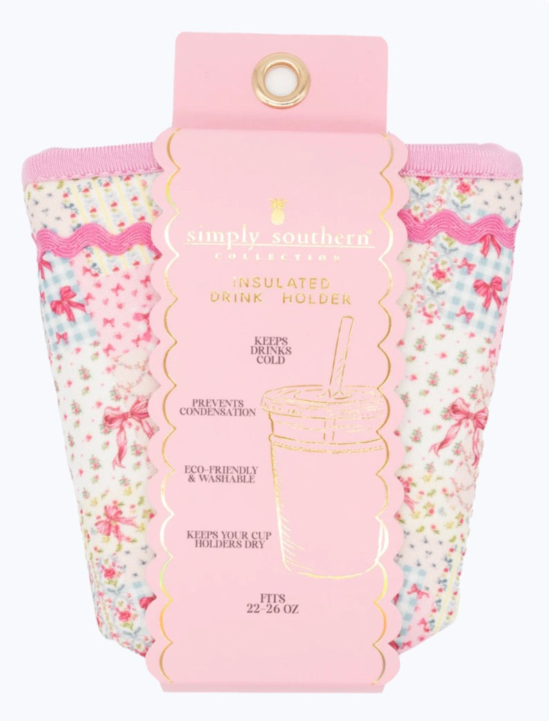 Drink Sleeve, Quilted Ribbon