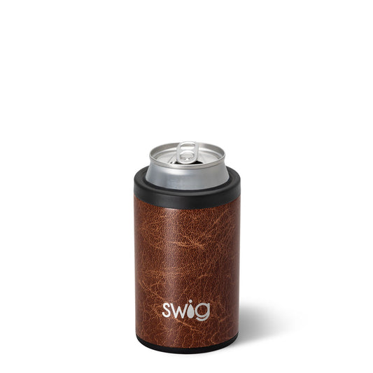 Leather Can + Bottle Cooler Swig life skinny can cooler
