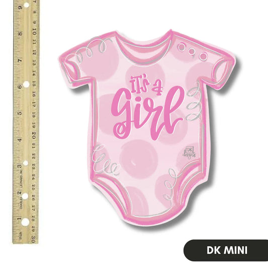 Door Hanger Attachment, It's a Girl Onesie Mini