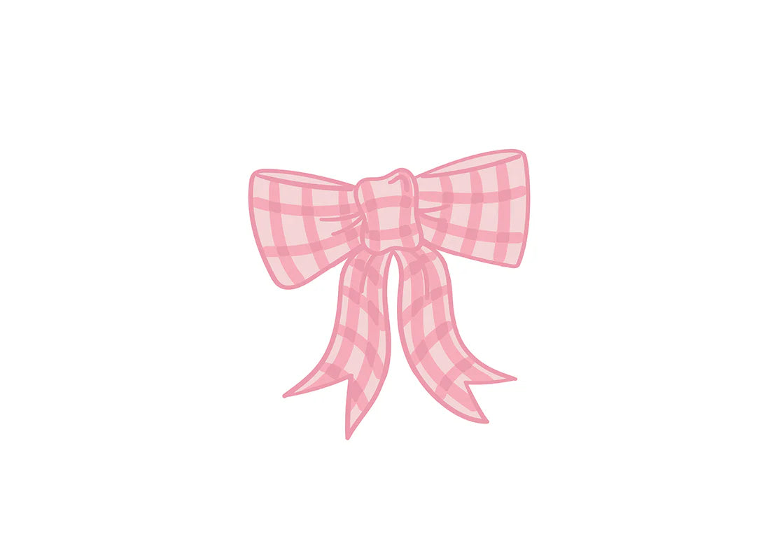 Mini Attachment Pink Gingham Bow