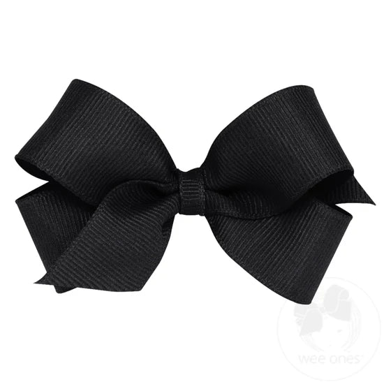 Mini Classic Grosgrain Bow, Black