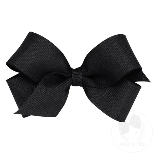 Mini Classic Grosgrain Bow, Black