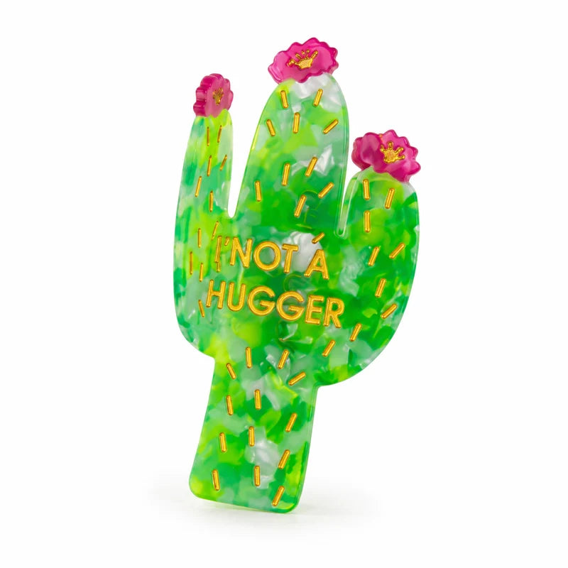 Not a Hugger Cactus Hair Claw Clip