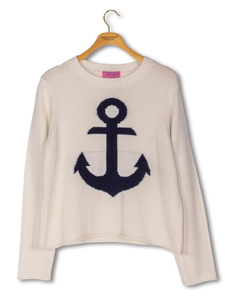 Sarasota Sweater, Navy Anchor