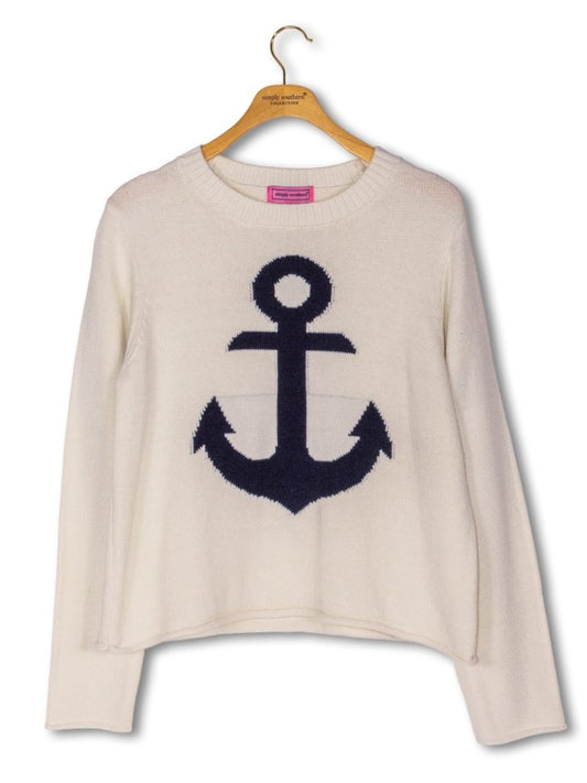 Sarasota Sweater, Navy Anchor