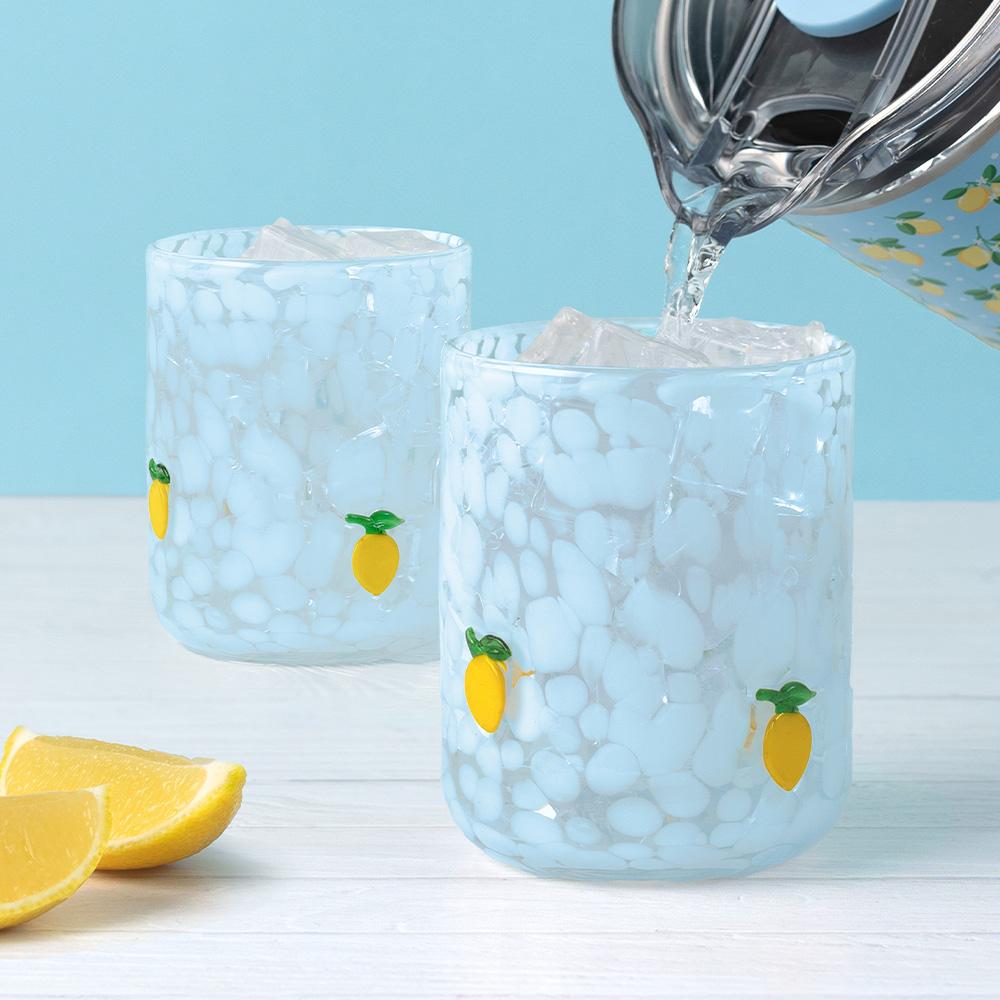 Lemon Meringue Charm Glass 17oz