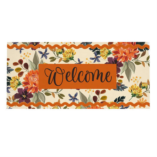 Fall Floral Welcome Switch Mat