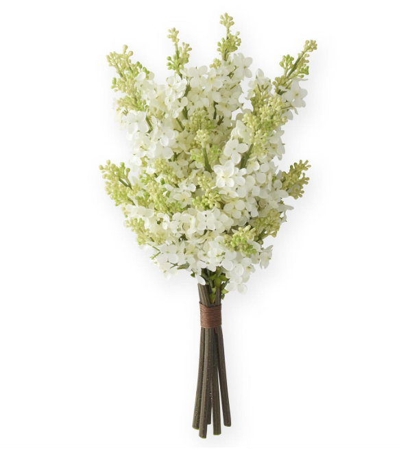 15.5 Inch Cream Lilac Bundle (5 Stems)