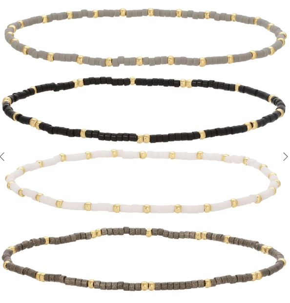 Miyuki Delicate Stretch Bracelet, 2mm Bead Assorted