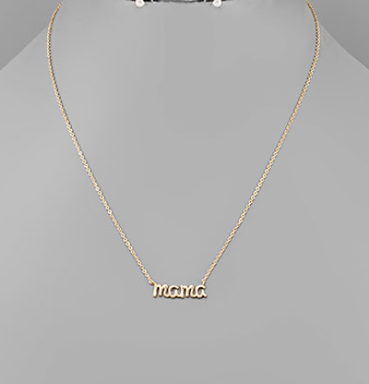 Mama Necklace, Gold