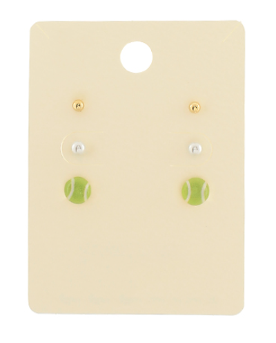Tennis Earring Trio Set
