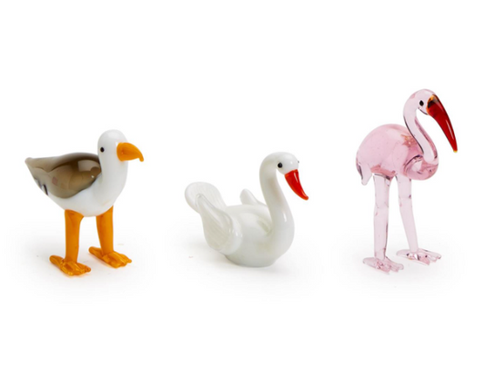 Flamingo Glass Figurine in Gift Box