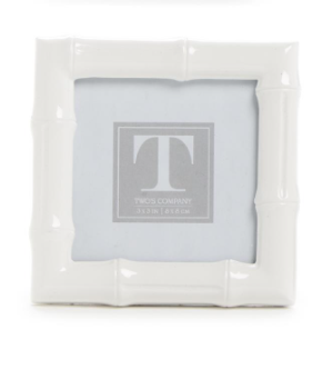 High Gloss Faux Bamboo Photo Frame, Square 3X3