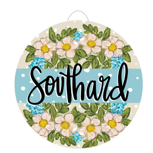 Custom Door Hanger - Welcome Floral PDH1196