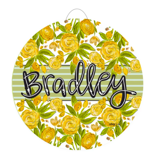 Custom Door Hanger - Sunny Petals PDH1193