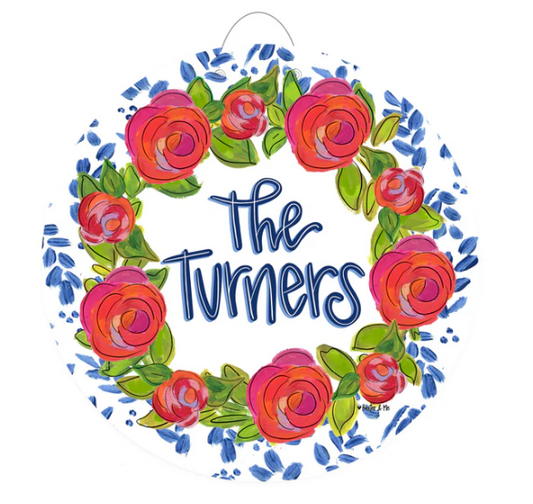 Custom Door Hanger - Rosie in Blue PDH1190