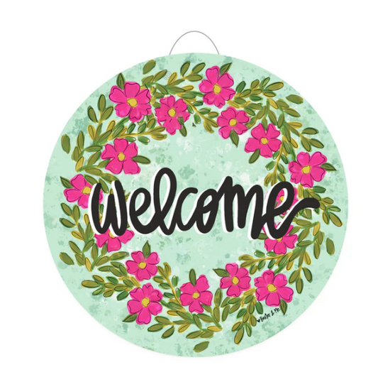 Custom Door Hanger - Pink Petal PDH1187