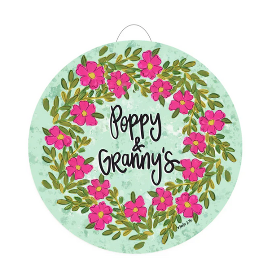 Custom Door Hanger - Pink Petal PDH1187