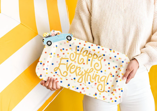 Happy Dot Mini Rectangle Entertaining Platter